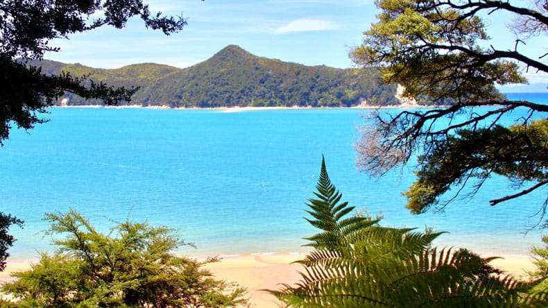 Blick auf den Abel Tasman Nationalpark