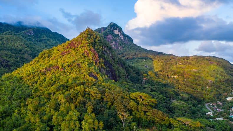 Der Morne Seychellois Nationalpark auf der Insel Mahe.
