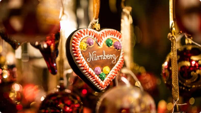 Lebkuchenherz Weihnachtsmarkt Nürnberg