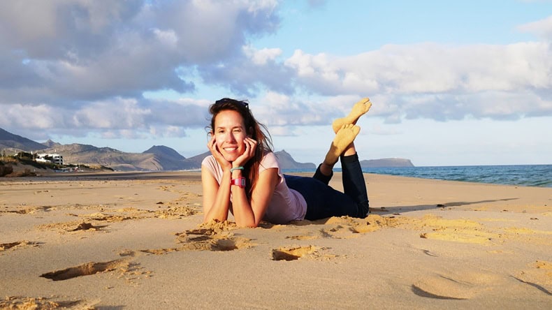 Porto Santo am Strand