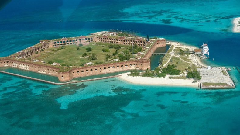 Blick auf den Dry Tortugas National Park in Florida
