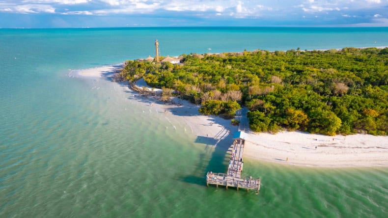 Blick auf Sanibel Island, Florida