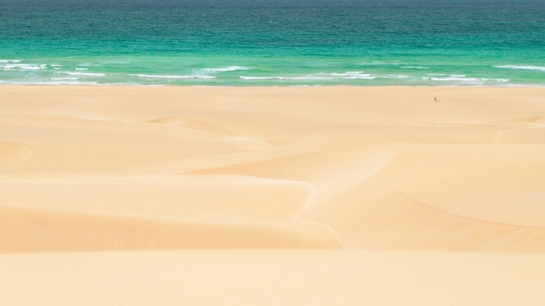 Die Kapverden Insel Boa Vista mit dem Traumstrand Santa Monica.