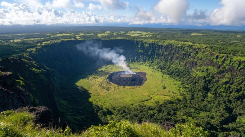 Blick auf den Mount Yasur, Vanuatu