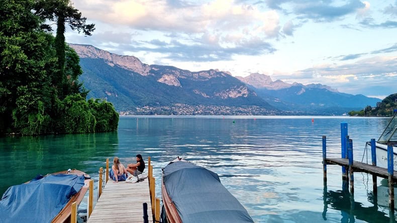 Lac d'Annecy in Frankreich