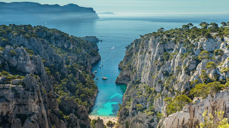 Calanque d’en Vau, Felsbucht, Strand, Meer
