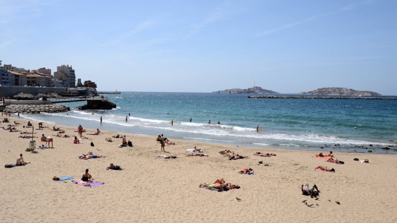Plage des Catalans, Strand, Meer