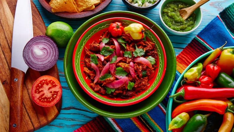 Cochinita Pibil - eine kulinarische Spezialität aus der Region Yucatan in Mexico