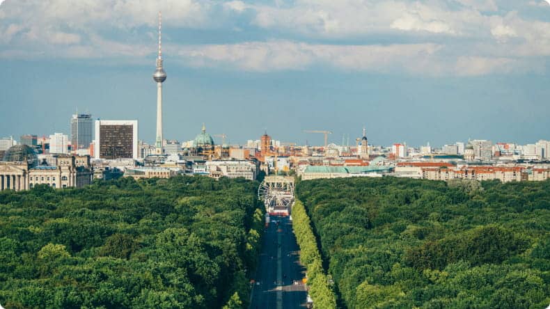 Berlin mit Blick auf Fernsehturm