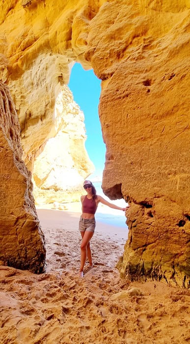 Praia da Rocha in Portimao an der portugiesischen Algarve