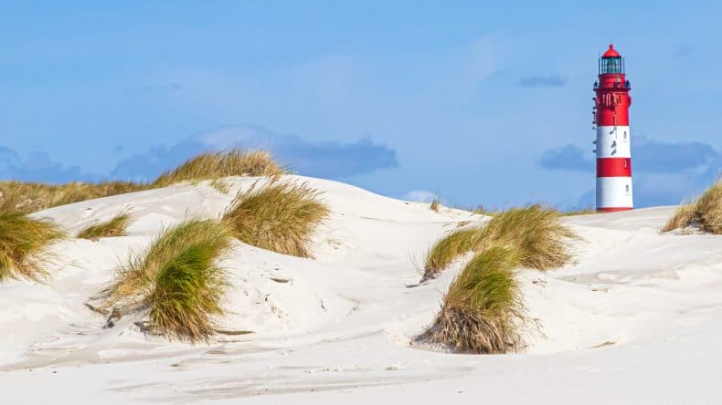 Leuchtturm in den Dünen, Insel Amrum Nordfriesland
