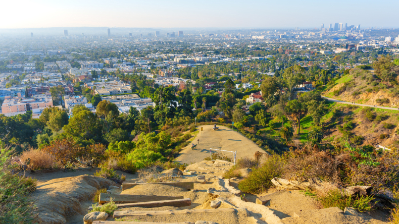 Runyon Canyon, Blick auf Los Angeles