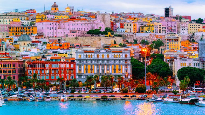 Blick auf Cagliari