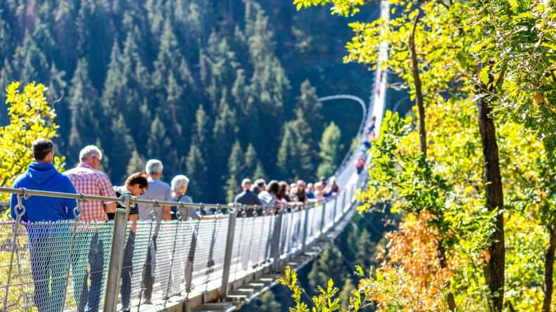 Geierlay Hängeseilbrücke Deutschland