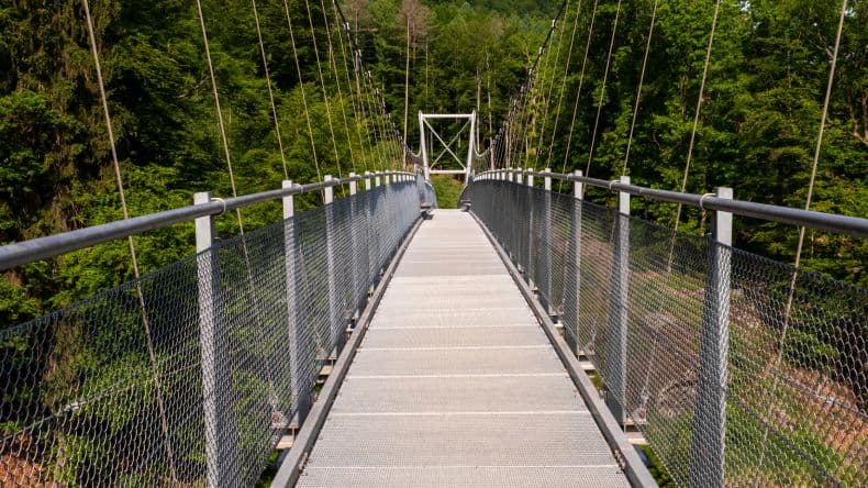 Hängebrücke Irreler Wasserfälle in Eifel Germany