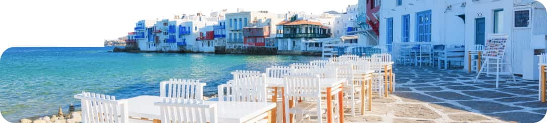 Restaurant am Meer im Urlaub