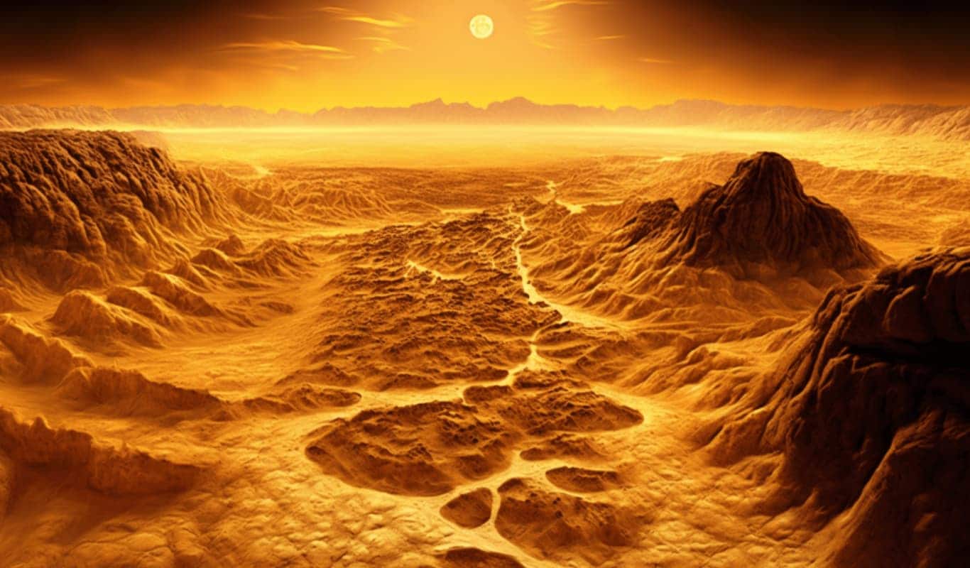 Venus Brennende Oberfläche